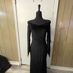 Elegant Black Off-Shoulder Dress